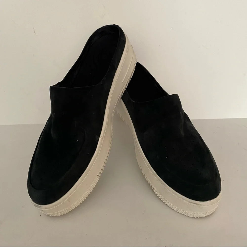 Nike Air Force 1 Lover XX Premium Black Suede Slip-On Mule Sneaker size 11
